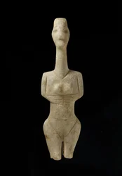 Estatueta das Cíclades, Naxos, c.3000-2000 aC (mármore)